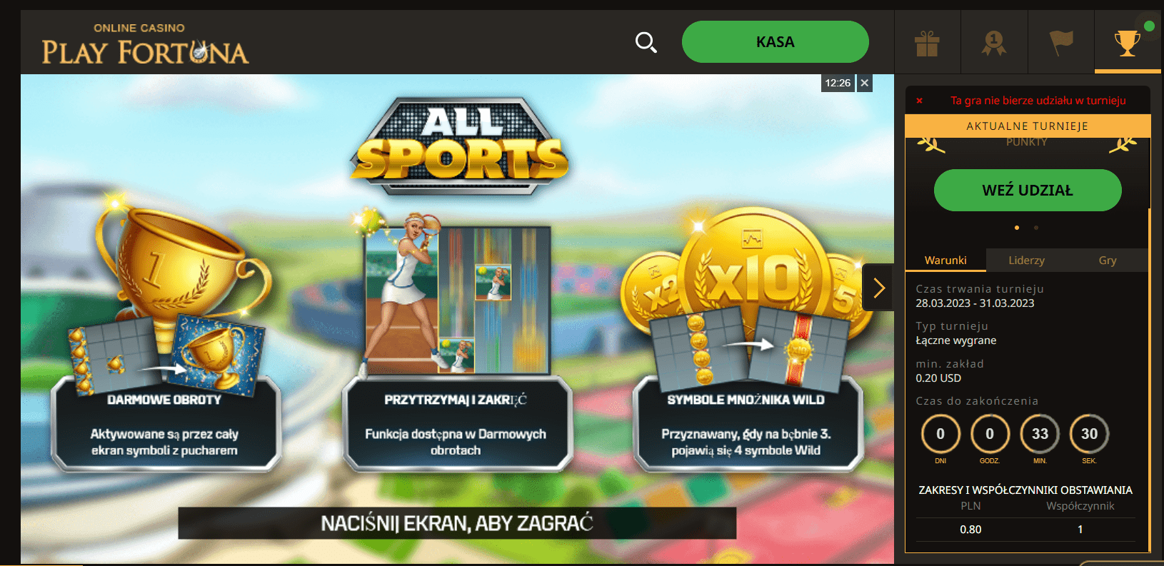 PlayFortuna Zakłady w grach na sporty od Play Fortuna Casino PL