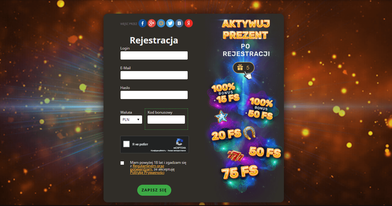 Rejestracja w Play Fortuna Rejestracja w Play Fortuna